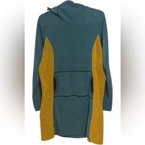 Melanzana Large Micro Grid Hoodie Dress